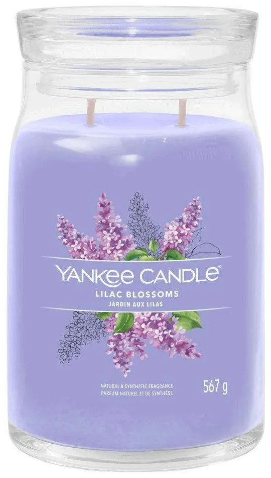 Αρωματικό Κερί Signature Lilac Blossoms Large 1629963E 9,3x15,7cm Lilac Yankee Candle