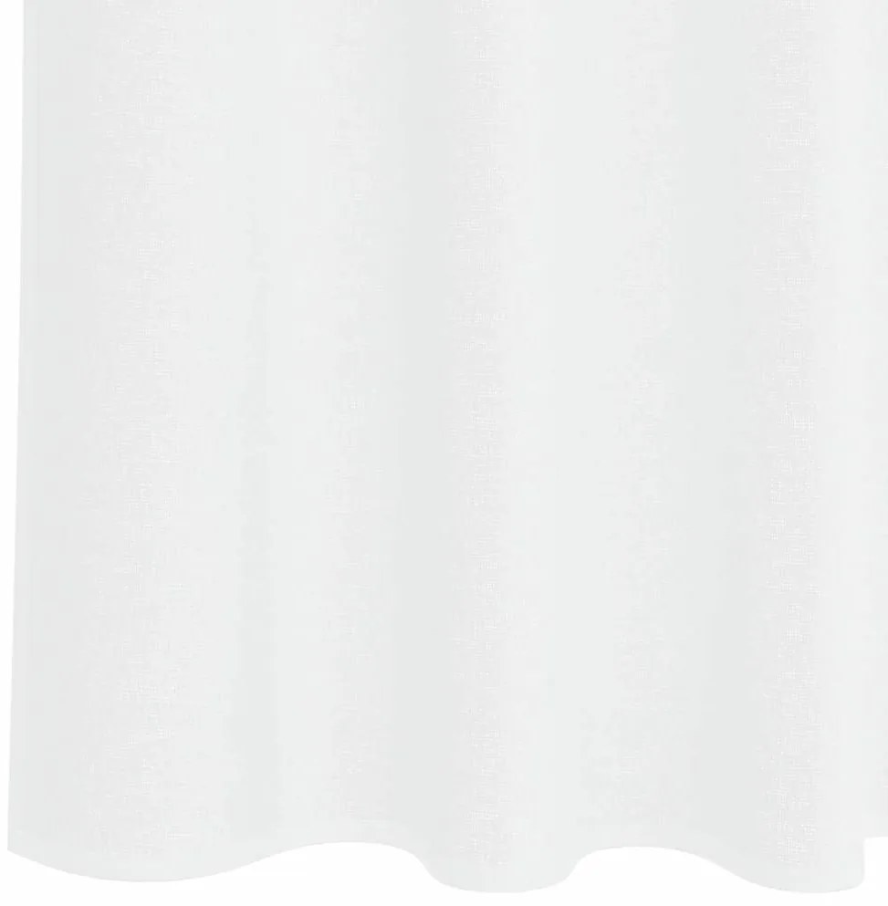 vidaXL Κουρτίνα βυσσινί 2 pcs Λευκό 260 x 140 εκ. Πολυεστέρας