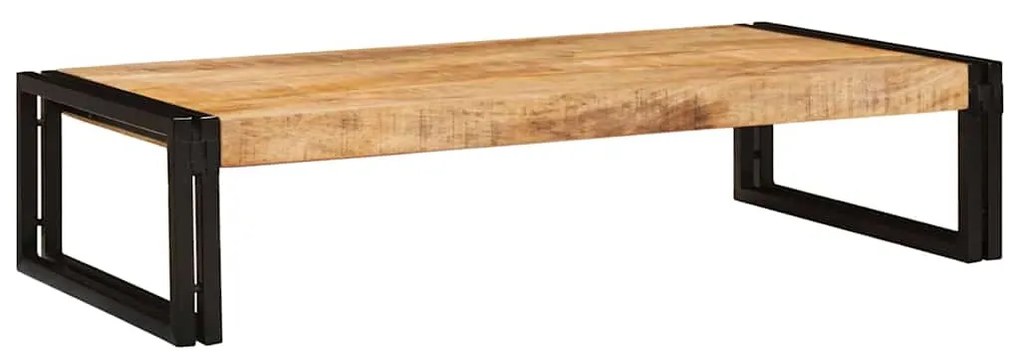 vidaXL Ράφι μπάνιου 100 x 50 x 23 εκ. Στερεό ξύλο μάγκο, σίδηρος