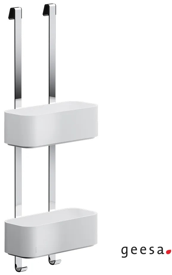 Μπουκαλοθήκη Διπλή 25x11,5 - h65 εκ. Frame Geesa White Matt 8902-300