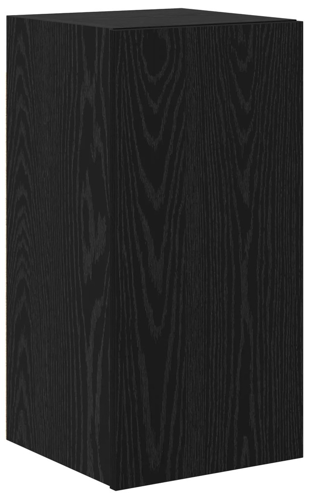vidaXL Σετ επίπλου τηλεόρασης 8 pcs Μαύρη Δρυς 80 x 30 x 30.5 εκ