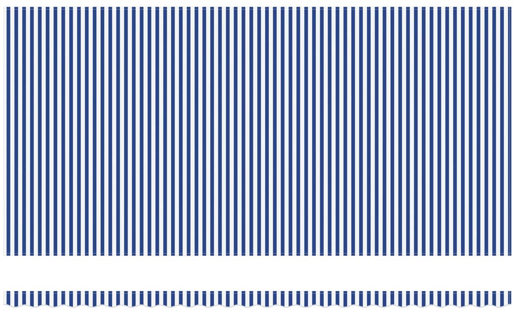 vidaXL Σκηνίτσα Αναδιπλούμενη with Μπλε και λευκό 6 x 3 m