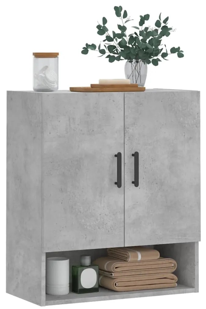 vidaXL Ντουλάπι Τοίχου Γκρι Σκυρ. 60x31x70 εκ. Επεξεργασμένο Ξύλο