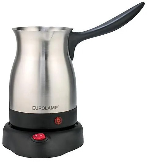 Eurolamp Ηλεκτρικό Μπρίκι 800w Ανοξείδωτο 600ml Μαύρο 300-70008