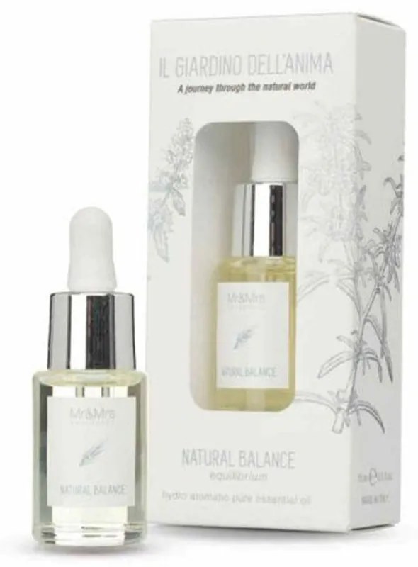 Αιθέρια Έλαια Natural Balance 15ml Υδατοδιαλυτά Για Ultrasonic Diffuser Mr &amp; Mrs Fragrance Glass