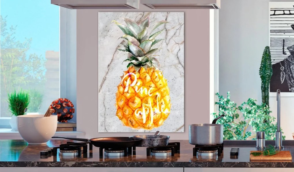 Πίνακας - Pineapple and Marble (1 Part) Vertical 40x60