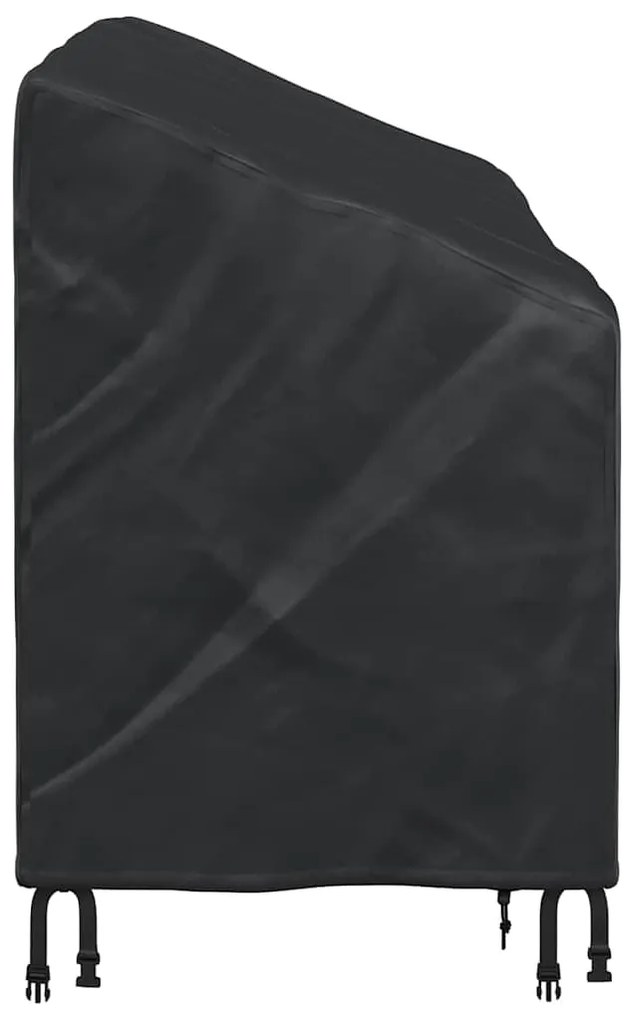 vidaXL Κάλυμμα Παγκάκι Κήπου Μαύρο 165 x 70 x 65 / 94 cm Ύφασμα 420D