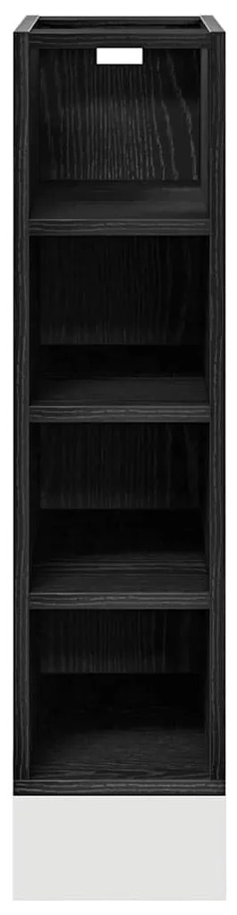 vidaXL Βάση Ντουλάπας Κουζίνας με ράφι Μαύρη δρυς 20 x 44,5 x 81,5 εκ.