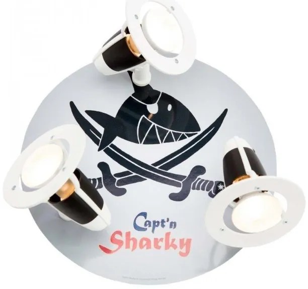 Σποτ Φωτιστικό Οροφής Γκρι-Μαύρο Capt'n Sharky 130667 Elobra-130667-Γκρι 130667