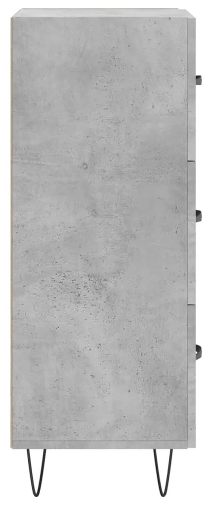 vidaXL Ντουλάπι Γκρι Σκυροδέματος 34,5x34x90 εκ. Επεξεργασμένο Ξύλο