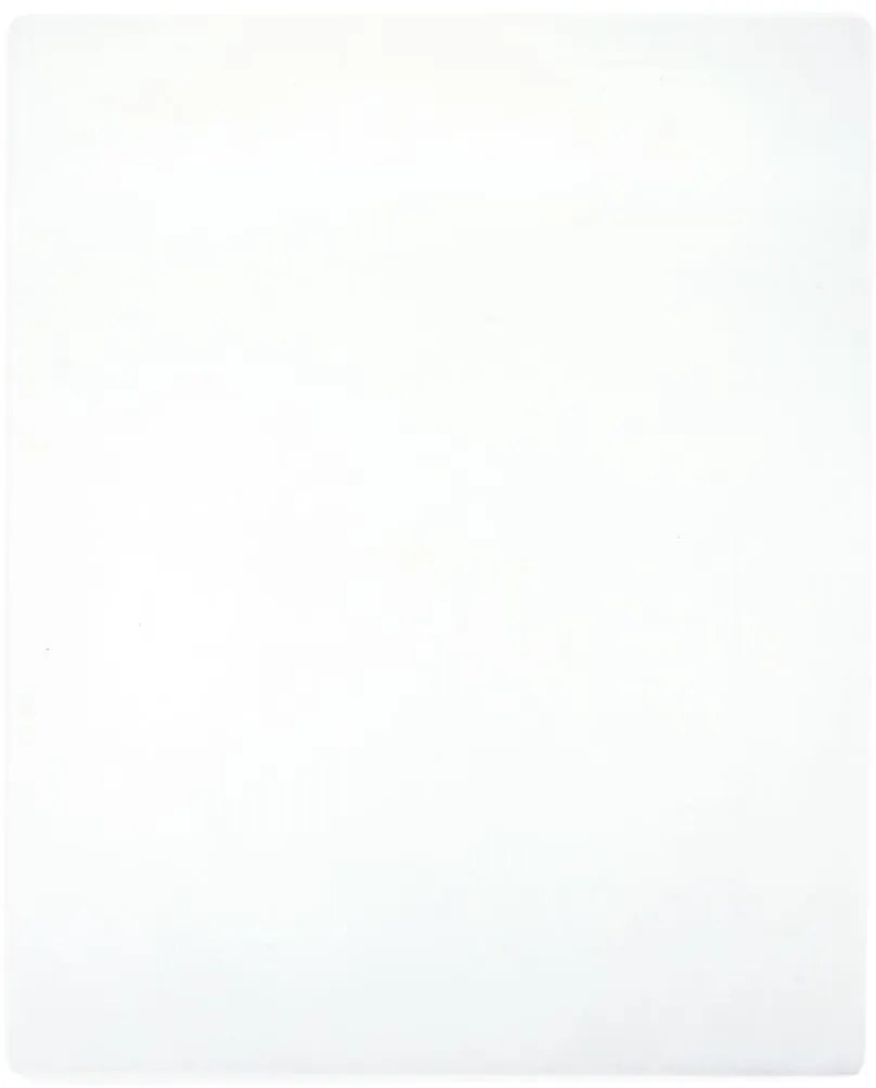 vidaXL Σεντόνια με Λάστιχο 2 τεμ. Λευκά 140x200 εκ. Βαμβακερό Ζέρσεϊ