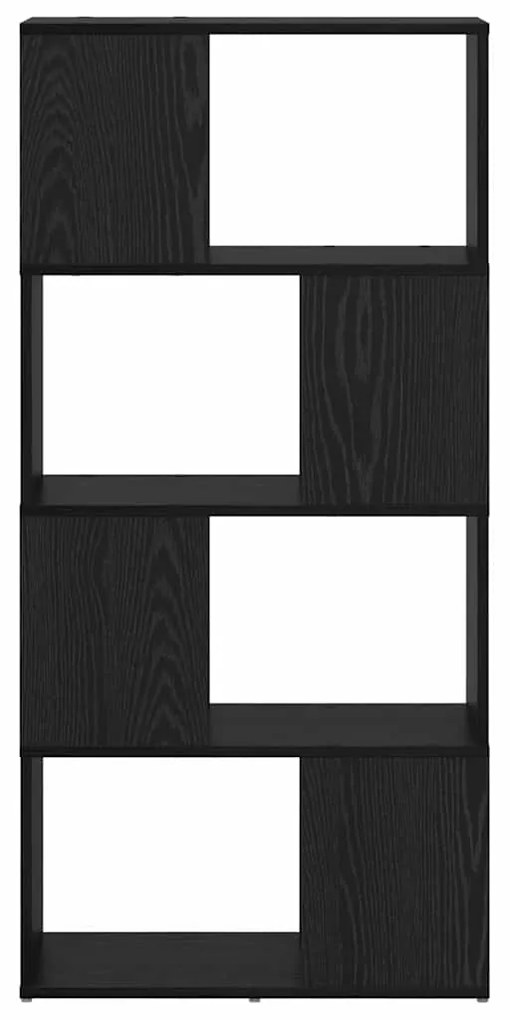 vidaXL Κέντρο ψυχαγωγίας Μαύρο 60 x 24 x 124 εκ Επεξεργασμένο ξύλο