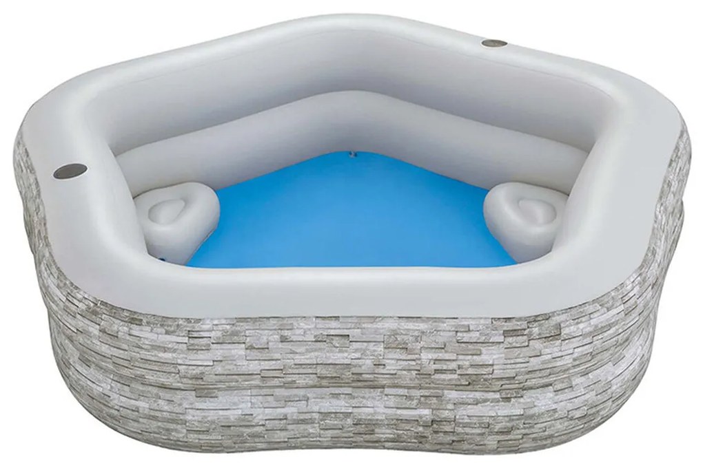 Φουσκωτή Πισίνα Bestway Γκρι 213 x 206 x 53 cm