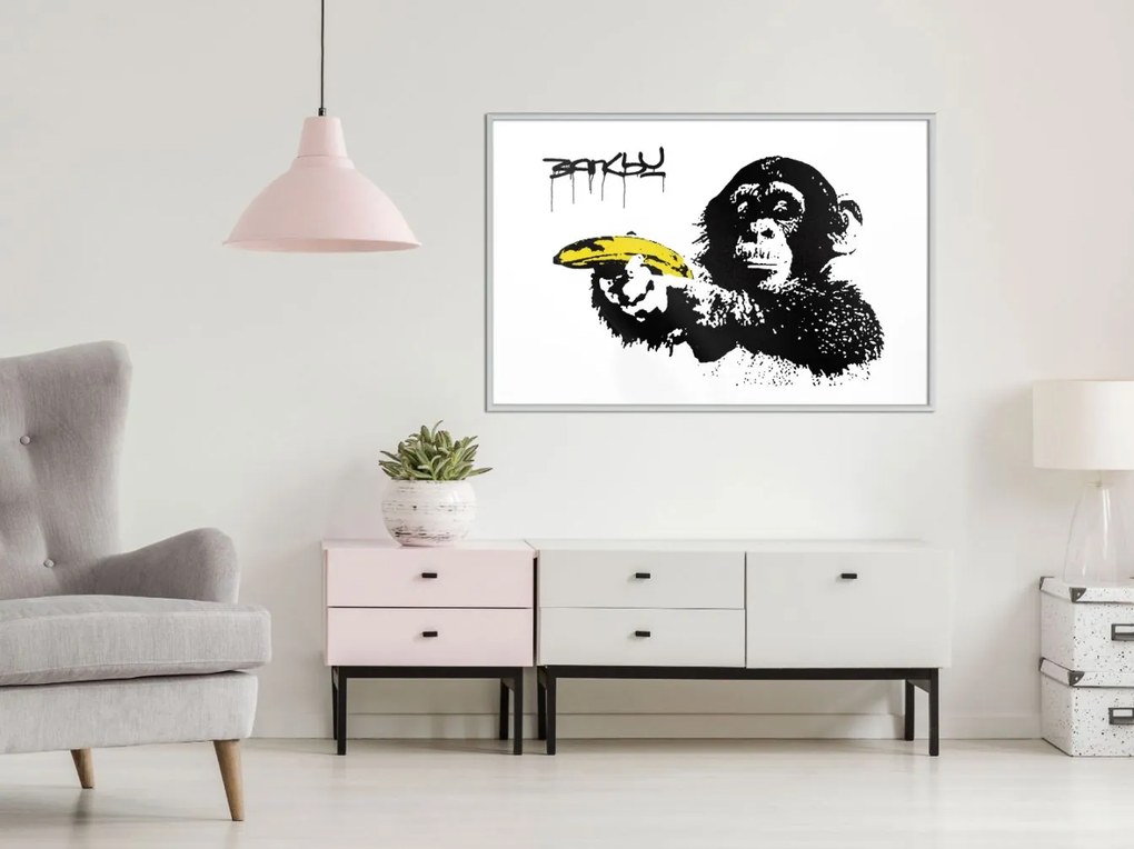 Αφίσα - Banksy: Banana Gun II - 30x20 - Χρυσό - Χωρίς πασπαρτού