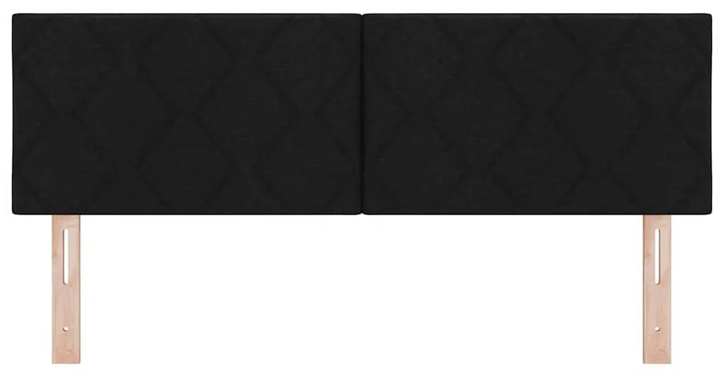 vidaXL Υφασμάτινο Κεφαλάρι Geometric με κεφαλάρι Μαύρο 160 cm ύφασμα