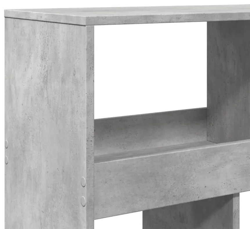 vidaXL Βιβλιοθήκη/Διαχωριστικό Χώρου Γκρι 100x33x125,5 εκ. Επεξ. Ξύλο