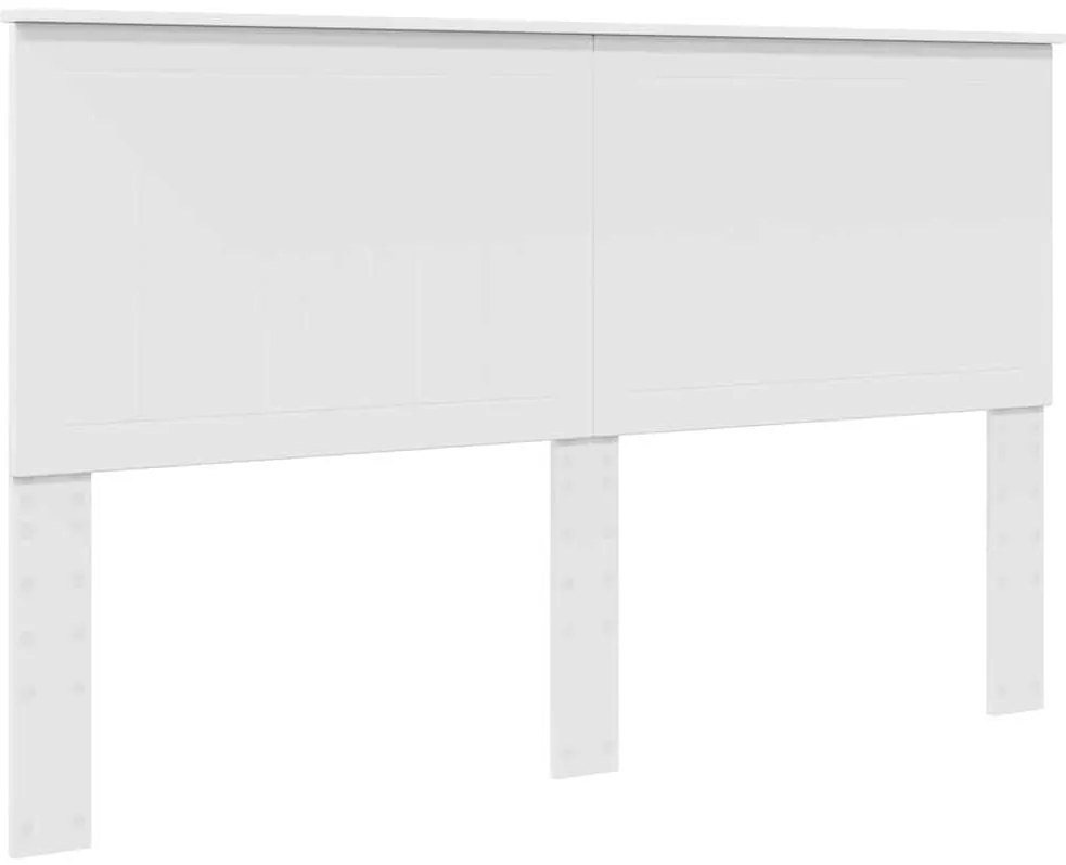 vidaXL Κεφαλάρι με κεφαλάρι Λευκό 160 cm Επεξεργασμένο ξύλο