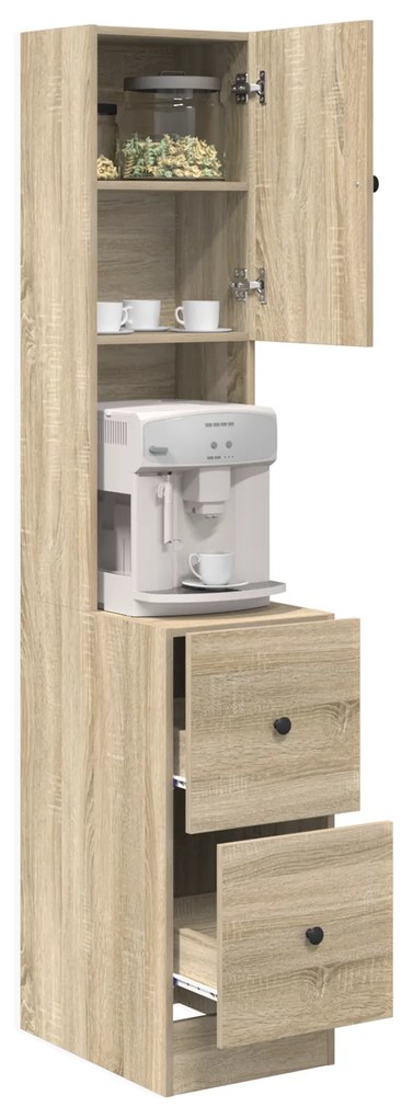vidaXL Ντουλάπι Κουζίνας Σοναμά 35x50x180 εκ Μοριοσανίδα