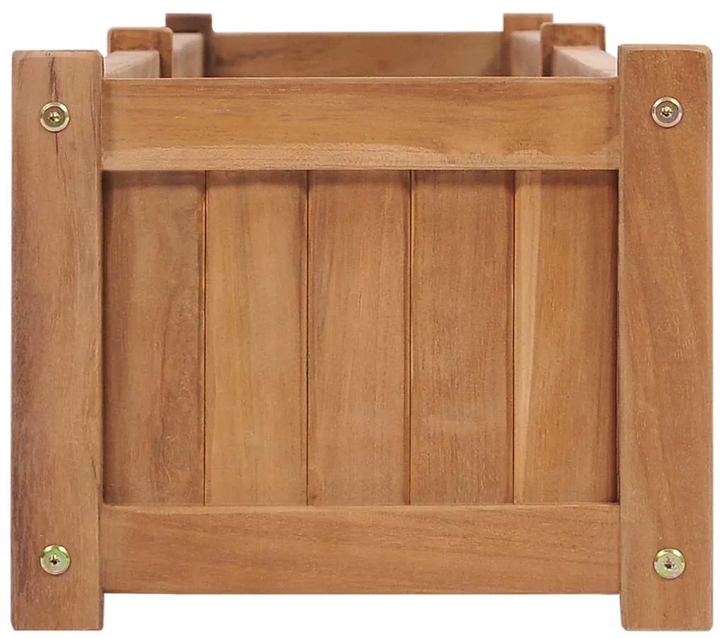 vidaXL Ζαρντινιέρα Υπερυψωμένη 200 x 30 x 25 εκ. από Μασίφ Ξύλο Teak