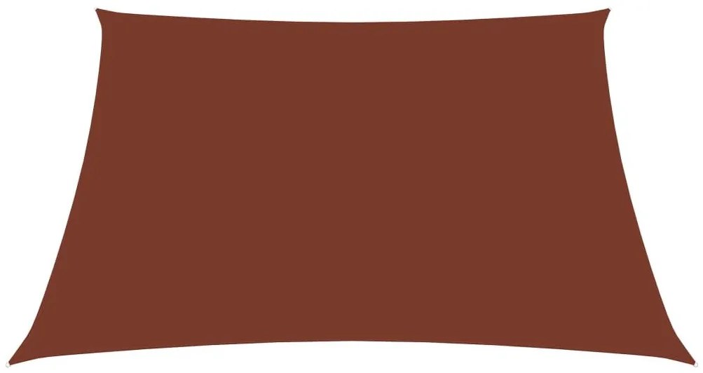 Πανί Σκίασης Ορθογώνιο Τερακότα 2,5 x 3 μ. από Ύφασμα Oxford - Καφέ