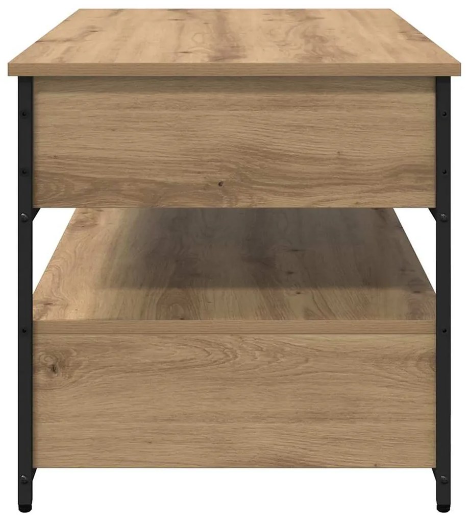 vidaXL Τραπεζάκι σαλονιού με συρτάρι Artisan Oak 85 x 50 x 50 εκ.