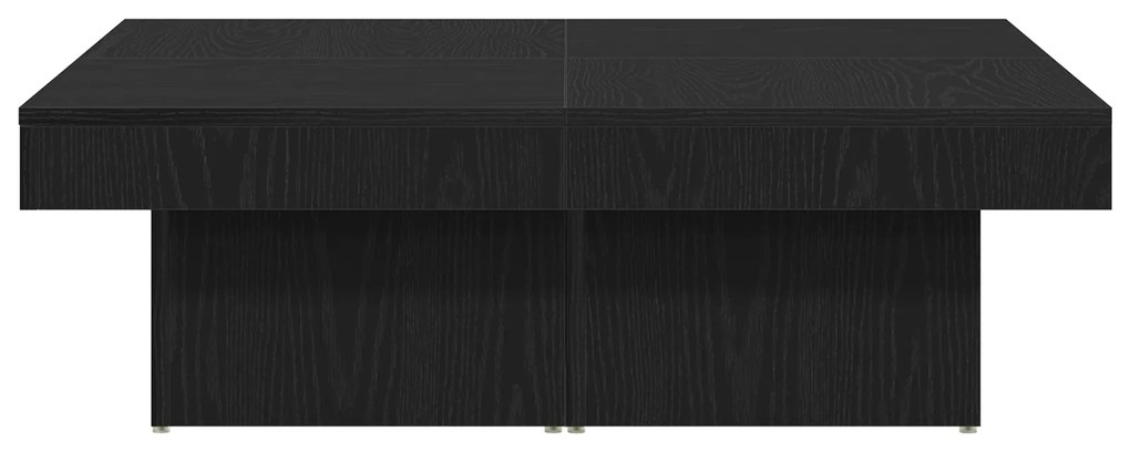vidaXL Τραπέζι σαλονιού Μαύρο Δρυς 90x90x28 εκ. Φτιαγμένο από ξύλο