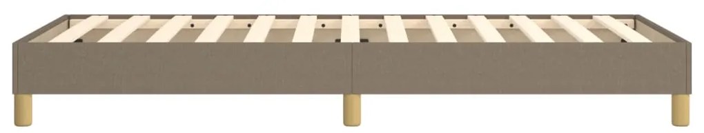 vidaXL Σκελετός Κρεβατιού Χωρίς Στρώμα Taupe 100 x 200 εκ. Υφασμάτινο