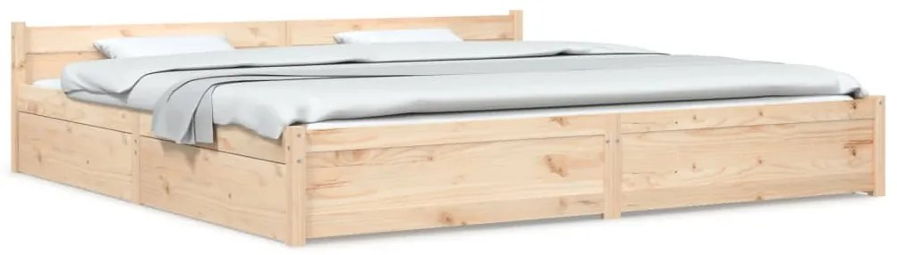 vidaXL Πλαίσιο Κρεβατιού με Συρτάρια 200 x 200 εκ.