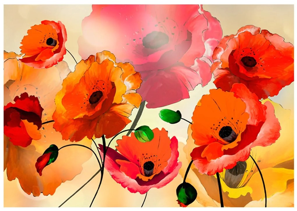 Φωτοταπετσαρία - Velvet Poppies 350x245