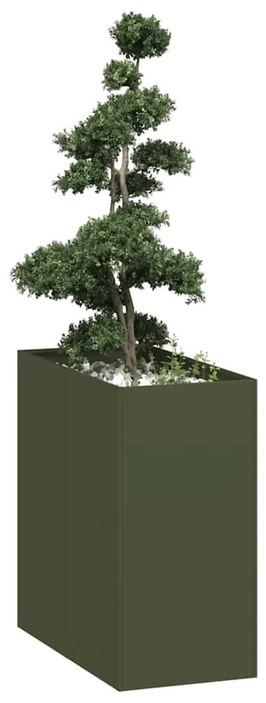 Ζαρντινιέρα Λαδί 40x80x80 εκ. από Χάλυβα