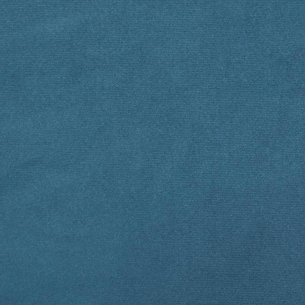 Υποπόδιο Μπλε 77x55x31 εκ. Βελούδινο - Μπλε