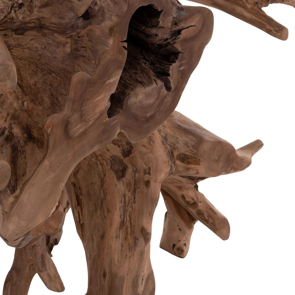 Κονσόλα GRIMAL Ξύλο Teak (Ρίζα) Φυσικό 125x46x80Υ εκ. 125x46x80 εκ.