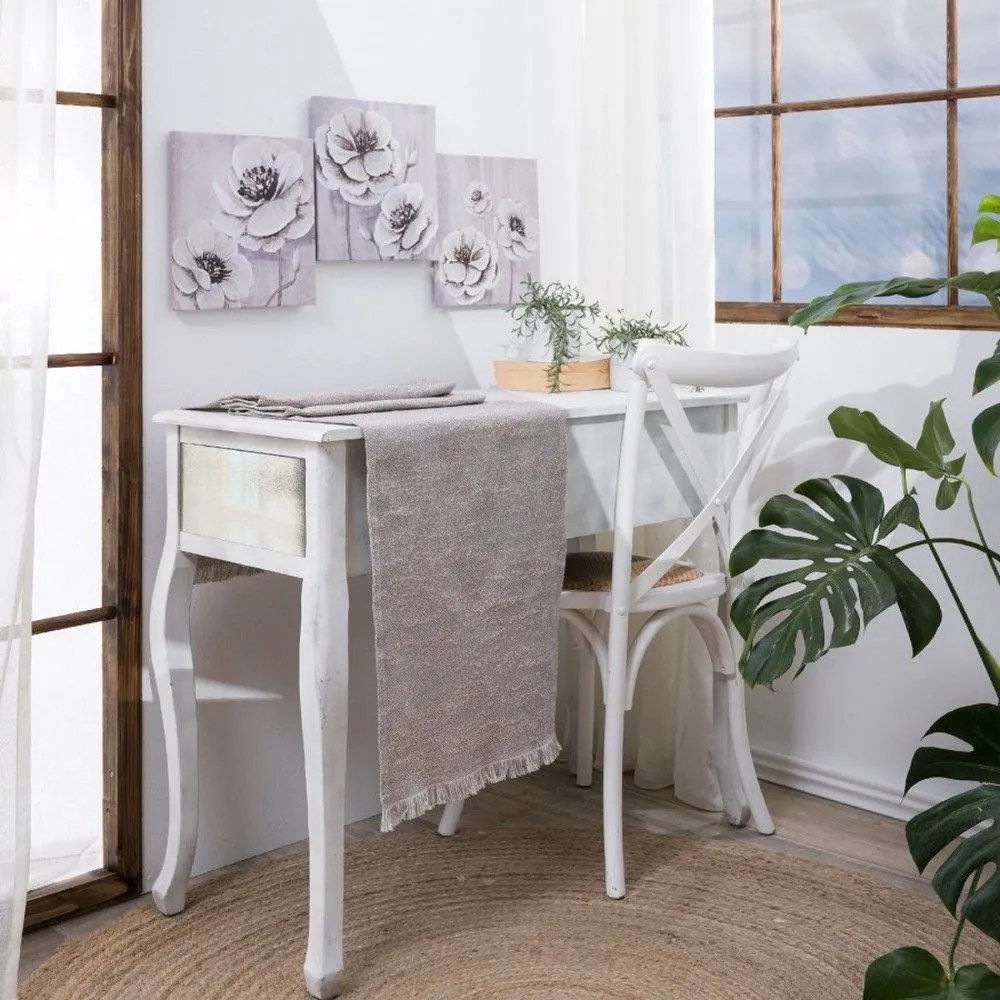 Τραβέρσα Tivoli 04 Grey Teoran 45X180 Βαμβάκι-Πολυέστερ