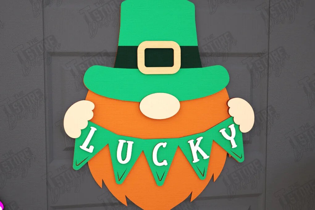 Intra απο ξύλο plywood 3mm-4mm πάχος – Σημάδια του Αγίου Πατρικίου | Διακόσμηση τοίχου Δίασταση  40x30 cm INTRAFABR-115373376