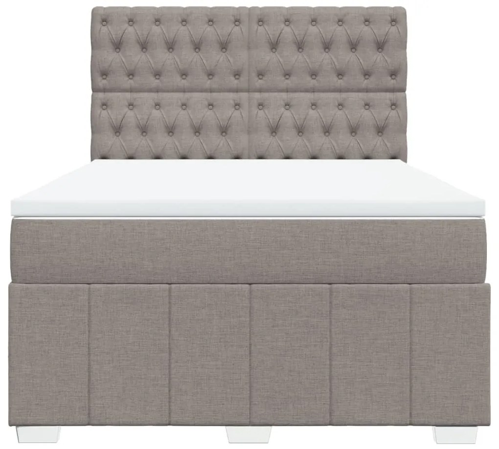 ΚΡΕΒΑΤΙ BOXSPRING ΜΕ ΣΤΡΩΜΑ TAUPE 140X200 ΕΚ. ΥΦΑΣΜΑΤΙΝΟ 3291702