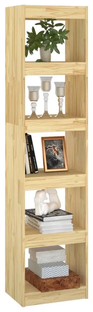 vidaXL Βιβλιοθήκη/Διαχωριστικό Χώρου 40x30x167,5 εκ. Μασίφ Ξύλο Πεύκου