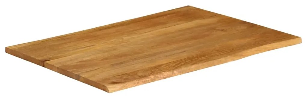 vidaXL Επιφάνεια Τραπεζιού 100x80x3,8 εκ. Live Edge Μασίφ Ξύλο Μάνγκο
