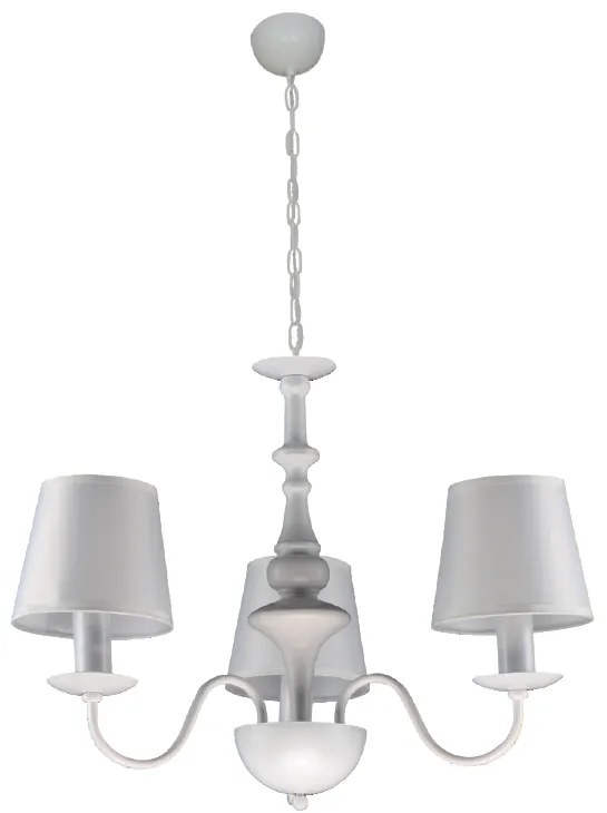 Φωτιστικό Οροφής Τρίφωτο Homelighting Belo 77-8085 White