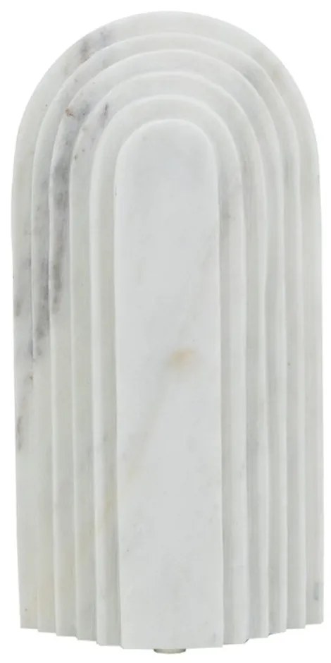 Artekko Marble Διακοσμητικό Γλυπτό Ρωμαϊκής Αρχιτεκτονικής Λευκό (12.5x5x25)cm Artekko 72177-DS