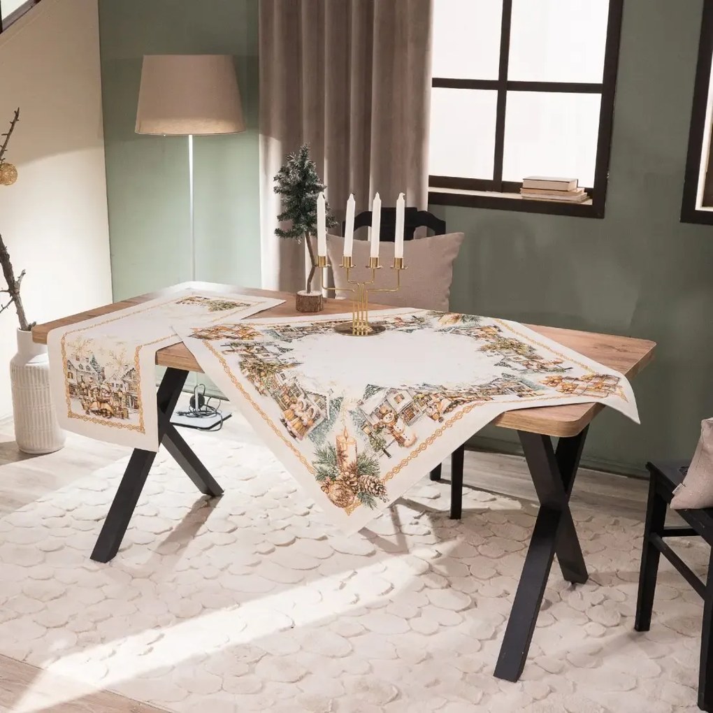 Χριστουγεννιάτικο σετ Καρέ και Τραβέρσα Millstatt της Teoran Διάσταση: Καρέ & Τραβέρσα Millstatt (Σετ 2τεμ.) - 100x100cm & 40x100cm