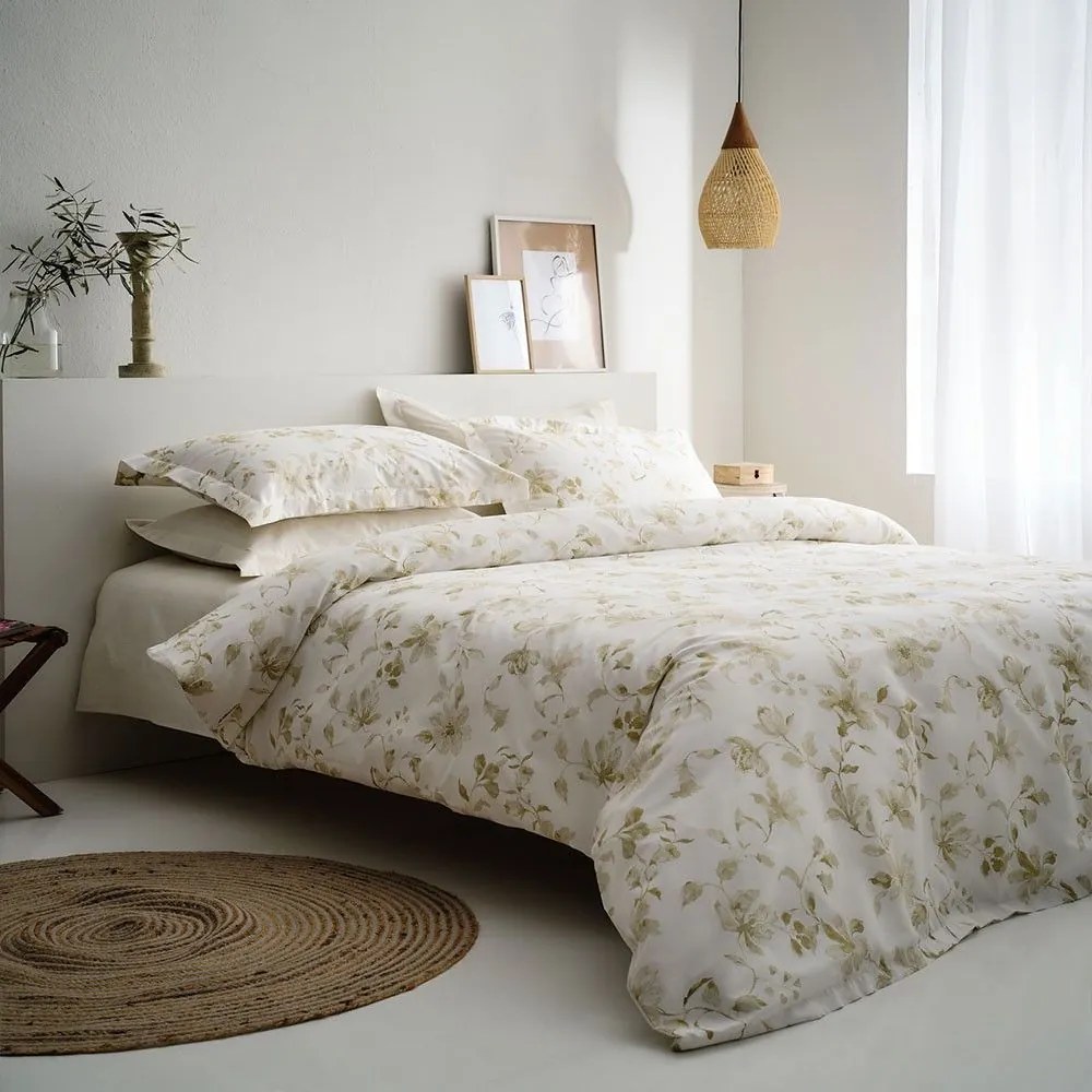 Σεντόνια Rebecca-1 (Σετ 4τμχ) Olive Vesta Home Υπέρδιπλo 240x270cm 100% Βαμβακοσατέν