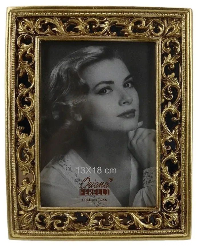 Κορνίζα XL24057157 13x18cm Gold Oriana Ferelli Πολυρεσίνη