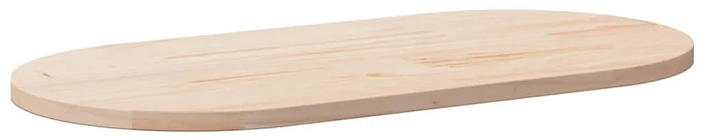 vidaXL Επιφάνεια Τραπεζιού Οβάλ 100x50x2,5 εκ. από Μασίφ Ξύλο Πεύκου