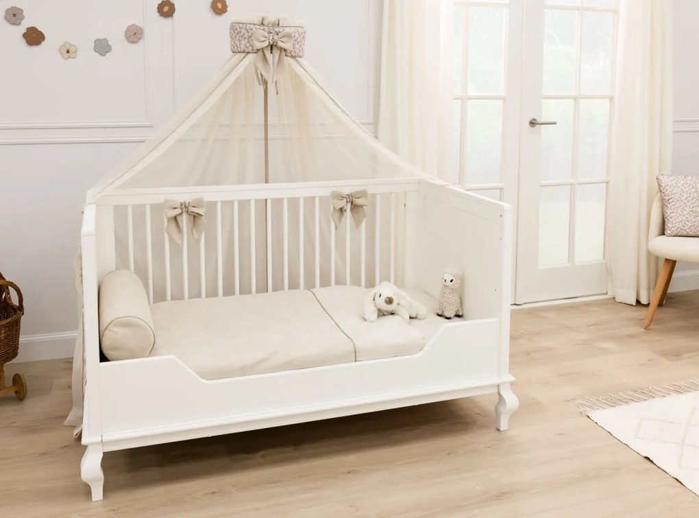 Βρεφικό Κρεβάτι Juliette 70x140cm  Off White  CocoMilou