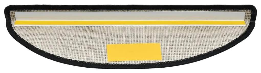 vidaXL Πατάκια Σκαλοπάτια 10 τεμ. Ανθρακί Ημίκυκλα 56x17x3 εκ.