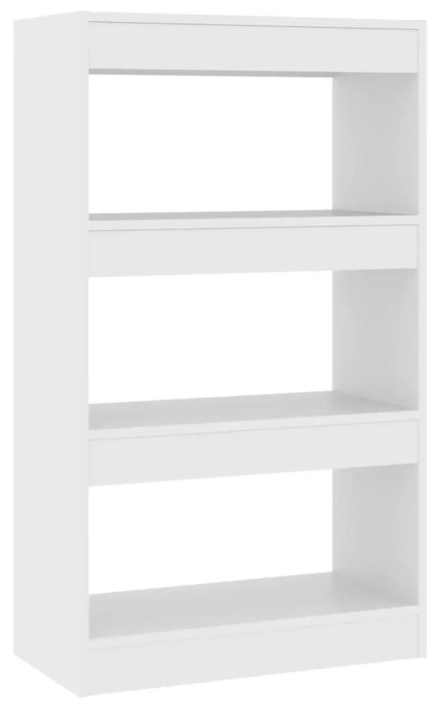 Βιβλιοθήκη/Διαχωριστικό Χώρου Λευκό 60x30x103 εκ. Μοριοσανίδα - Λευκό