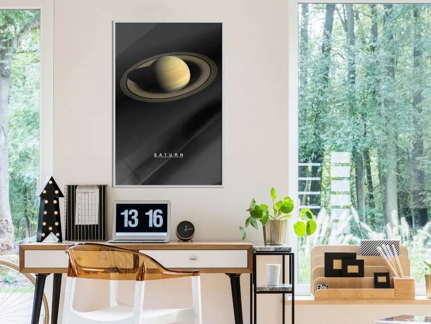 Αφίσα - The Solar System: Saturn - 20x30 - Χρυσό - Χωρίς πασπαρτού