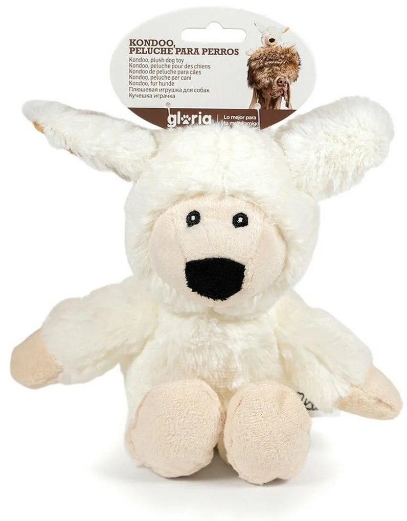 Βελούδινο Ζωάκι για Σκύλους Gloria Kondoo Λευκό πολυεστέρας πολυπροπυλένιο Πρόβατο