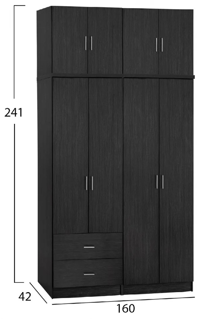 ΣΕΤ 4 ΤΜΧ ΝΤΟΥΠΑΛΑ 4ΦΥΛΛΗ ΜΕ ΠΑΤΑΡΙ ZEBRANO 160X42X241 HM11355.01