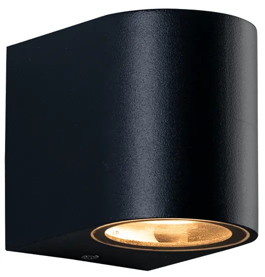 GU10 WALL LUMINAIRE 230V AC SAND BLACK IP65 MAX.35W ACA LG2201GU10B